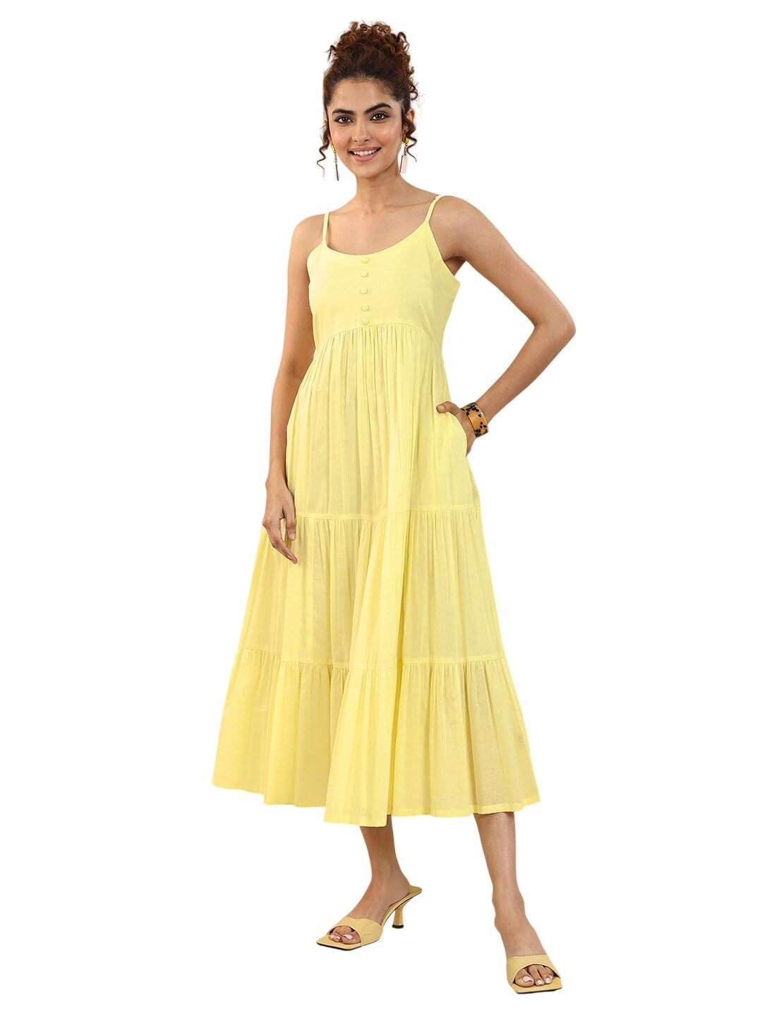 libas Women's Cotton A-Line Midi Dress-picture-15