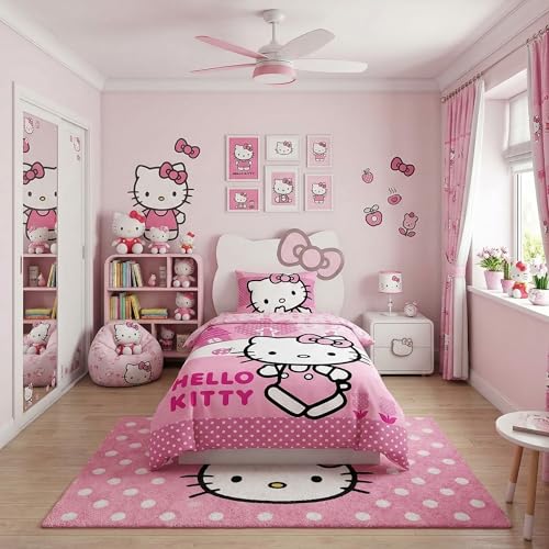 Housse de couette enfant Hello Kitty anti-transpiration 140x200 - 8