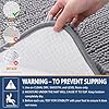 Arotive Bathroom Rugs 30x20, Extra Soft Absorbent Shaggy Chenille Bath Rugs, Machine Washable Rubber Backing Non-Slip Bath Mats for Bathroom Floor Tub and Shower, Home Decor Accessories, Grey #4