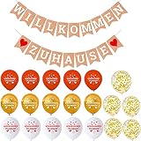 dekoration willkommen baby ❤Packungsinhalt: WILLKOMMEN ZUHAUSE Girlande+20Pcs Ballons.