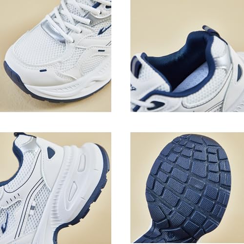 Women's Fashion Chunky Sneakers Breathable Mesh Platform Sneakers Retro Lace-Up Casual Tennis Shoes4