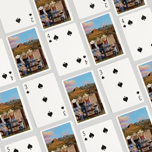 Baraja Poker Western Scene 52 Cartas para Adultos miniatura 4