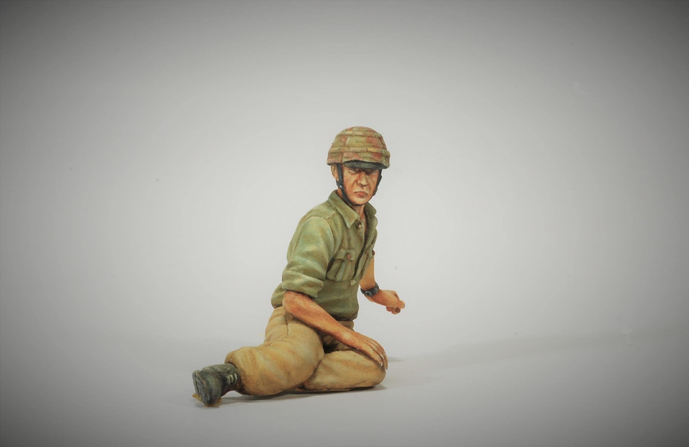 1/35 Harzfigur Modellbausätze GK WII Skydiver ITA. Kanone Unmontierter und unbemalter Bausatz 1284