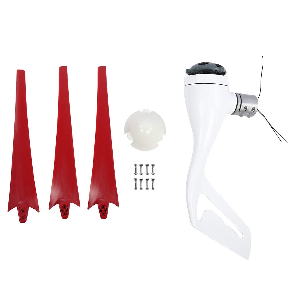 Generador de Viento de 400 W 24 V con 3 Cuchillas, Molino de Aire de Cuchilla de Fibra de Nailon de 24,8 Pulgadas, Equipo productor de Electricidad de CA trifásico Modelo