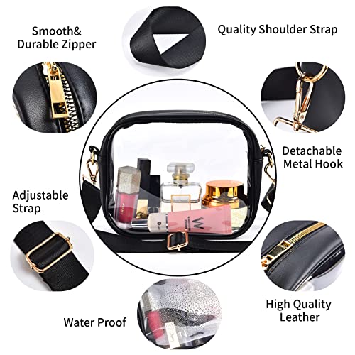 Clear Bag Stadium Approved, Clear Crossbody Bag with Removable and Adjustable Strap for Sports Concert Event3