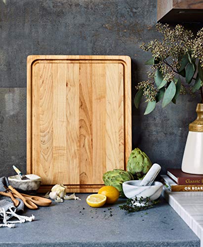 image for Made in USA, Large Reversible Multipurpose Maple Wood Cutting Board: 1