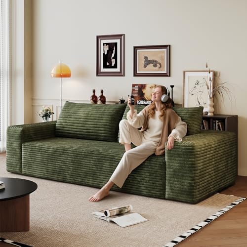 Boneless Sofa, Compressed Sofa Couch in a Box, Deep Seat Couch fo...