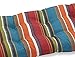 Pillow Perfect Stripe Indoor/Outdoor Sofa Setee Swing Cushion, Tufted, Weather, and Fade Resistant, 19