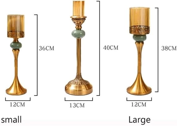 Candlestick Holders Centerpiece Table Decorative Candle Holder Candelabra Candle Holder Ornaments Candlestick Candelabra Candlelight Dinner(M)