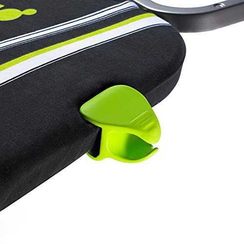 Minky Ergo Ironing Board - Green, 122 x 38 cm Iron Board, 100% Cotton With Heat Reflective Metallic Coating, Adjustable Height Up To 92 cm, Sturdy Ironing Board With Non-Slip Feet, Made in The UK - Image 9
