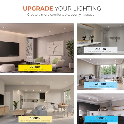HALO HLB Canless LED Recessed Lighting 6 inch 5CCT Lumen Select 4PK - image 7