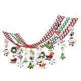 ハッピークリスマスプリーツハンガー 1枚 幅45×高さ45×長さ180cm 冬の装飾 イベント クリスマス 天井 吊り下げ 飾り 店舗・自宅兼用 ディスプレイ