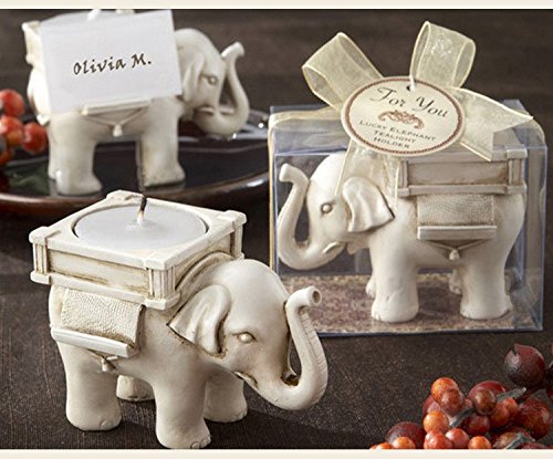 Medigy JH-J01 Scented Candle Holder Candleholders For Votive Birthday Candles Tea Light Holders Set 2 Pack Elephant Design thumb #4