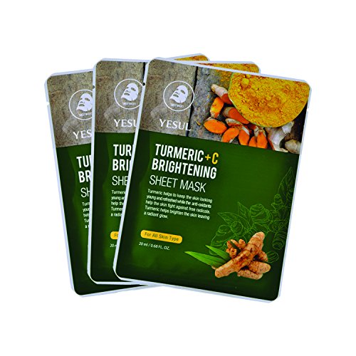 YESUL Turmeric +C Brightening Sheet Masks, 3 ct