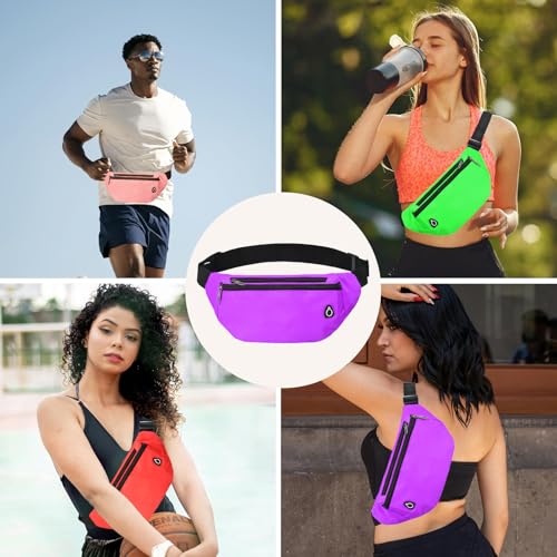 Image of Fanny Pack for Women Men,Crossbody Fanny Pack Water Resistant Sports Waist Bag Pack, Belt Bag for Travel Hiking Running