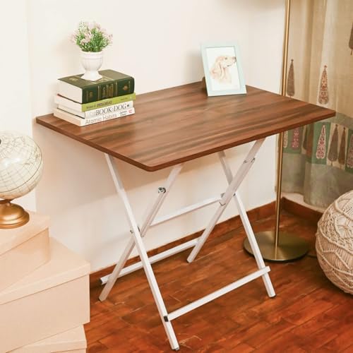 Faburaa Tablista Foldable Study Table 36 x 24 Inch Light Brown - Image 2