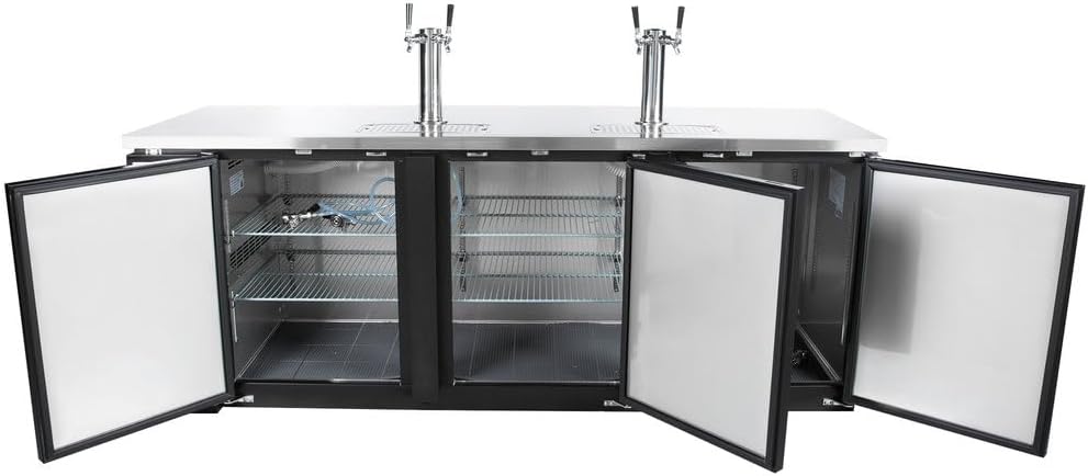 Interior view of Xiltek Beer Dispenser with doors open