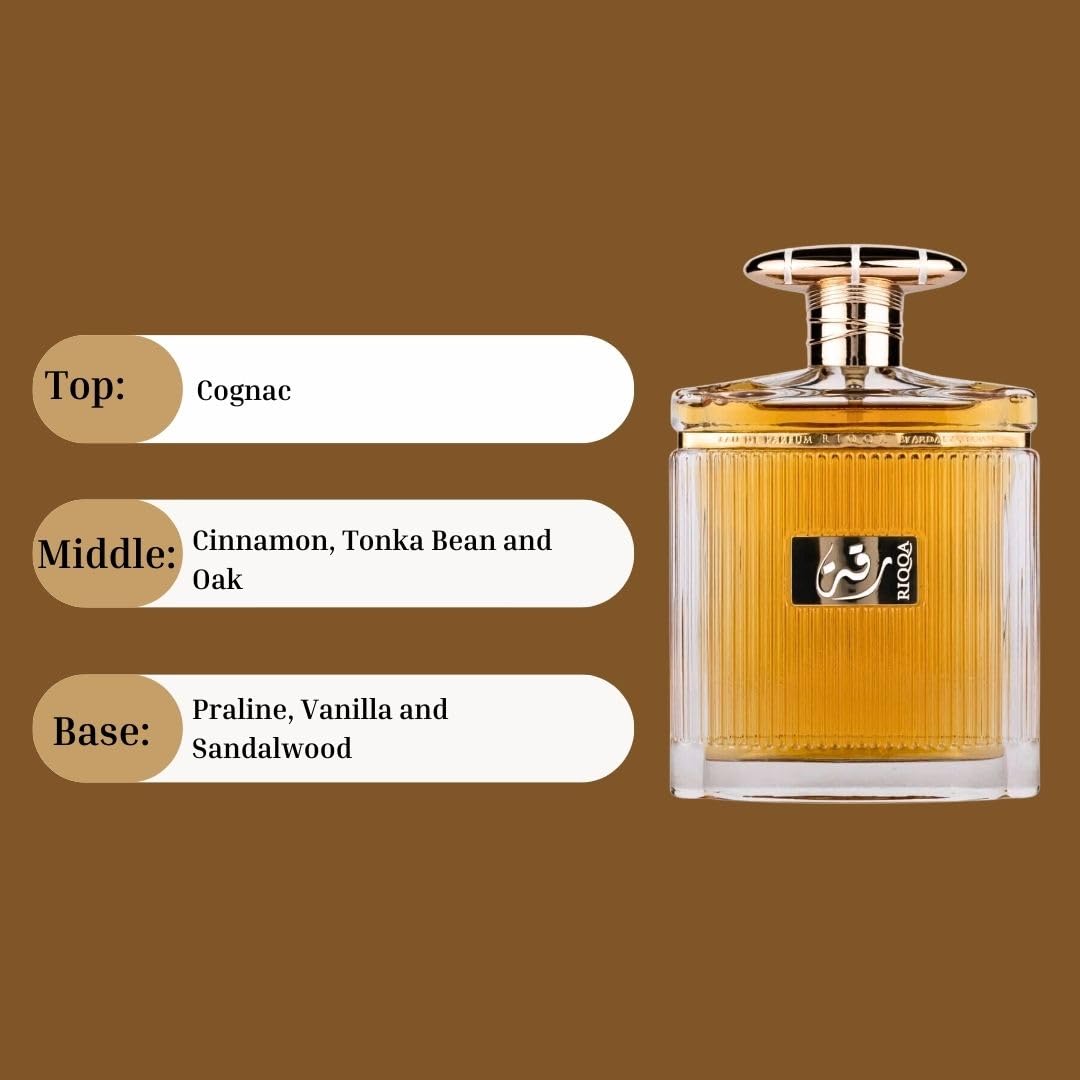 Amazon.com : Ard Al Zaafaran Riqqa Eau De Parfum Spray 100ml (3.4