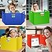 16 Pcs Privacy Folders for Students Waterproof Privacy Shields for Student Desks Divider Easy to Clean Testing Dividers for Classroom Includes Extra Blank Labels
