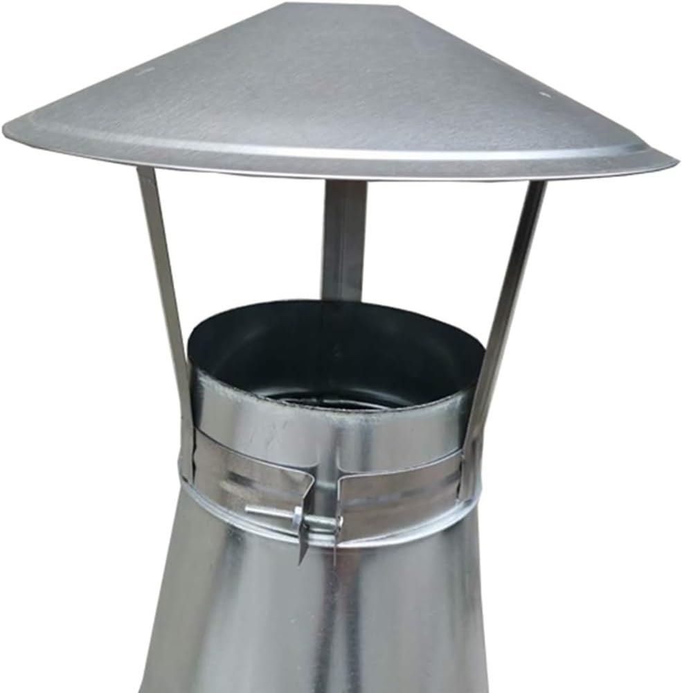 Komin Nasada przewodu kominowego Stal nierdzewna Rura Deszcz Osłona Ochrona Nasada Zakończenie Deszcz i śnieg Osłona Wkład(230mm/9Inch)