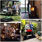 Under Grill Mats for Outdoor Grill, Double-Sided Fireproof Mat, Fireplace Mat Deck Patio Protector, Grill Mat for BBQ, Heat-Resistant Waterproof Oil-Proof Grill Floor Mat (48 x 30 inch)