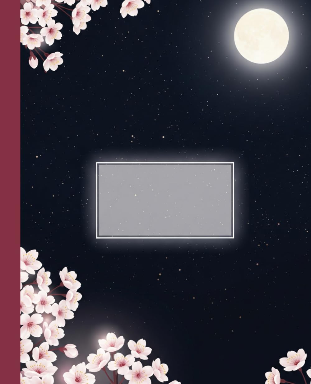 Japanese Sakura Moonlight Composition Notebook: A Dreamy Night Sky Aesthetic Journal with Cherry Blossoms | Celestial Floral Notebook for Anime Fans, Dreamers, and Writers