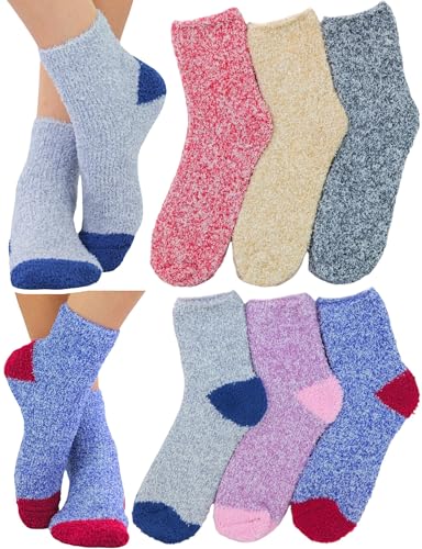 Image of ToBeInStyle Women's Pack of 6 Assorted Style Winter Socks