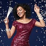 White Glow Sticks Bulk Light Up Bracelet Glow Necklaces with Connectors 50ct 8" Glowsticks Neon Party Favors for Christmas New Year Valentine's Day 4th of July Wedding Birthday Carnival - Image 4