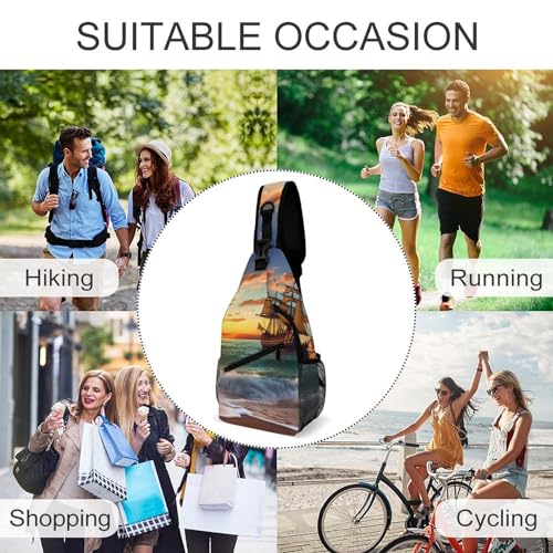 Mochila Deportiva Sling para Senderismo y Uso Casual miniatura 6