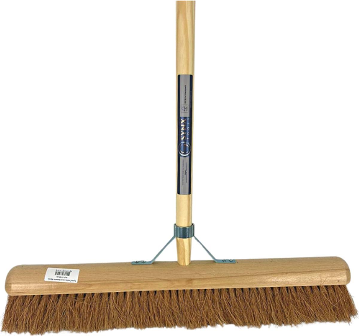 Miotła do pomieszczeń – Cocos 60 cm – miękka miotła wewnętrzna – zamiatarka – rączka miotły – ogród – sprzątanie – włosie kokosowe – miotełki z trzonkiem 160 cm