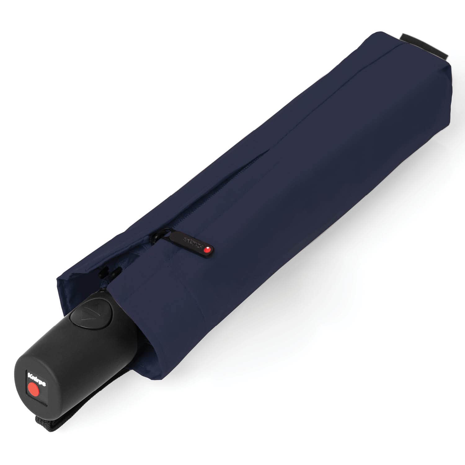 Knirps Travel Duomatic | Paraguas Plegable, Resistente al Viento hasta 120 km/h, Dosel Grande para 2 Personas, Azul Marino (Marino)