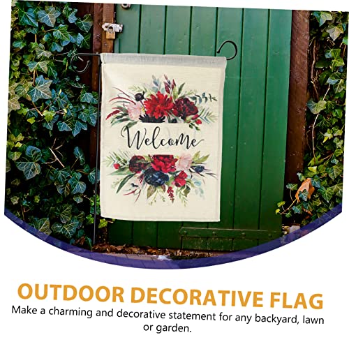 Drapeaux de Jardin Fleur en Polyester : Décoration Extérieure Anti-Décoloration - 8