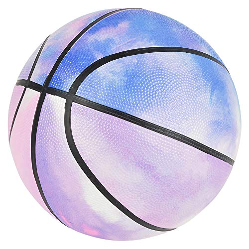 Rhode Island Novelty 9.5 Inch Tie Dye Marble Regulation Basketball One Per Order