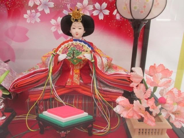 新品 潤祥作 雛人形 小三五親王ケース 格子付 親王飾り/メルトン 毛氈 30号 100×100cm ひな人形 お雛様 ひな祭り 節 Amazon | 潤祥作 雛人形 小三五親王五人ケース 螺鈿 金桜