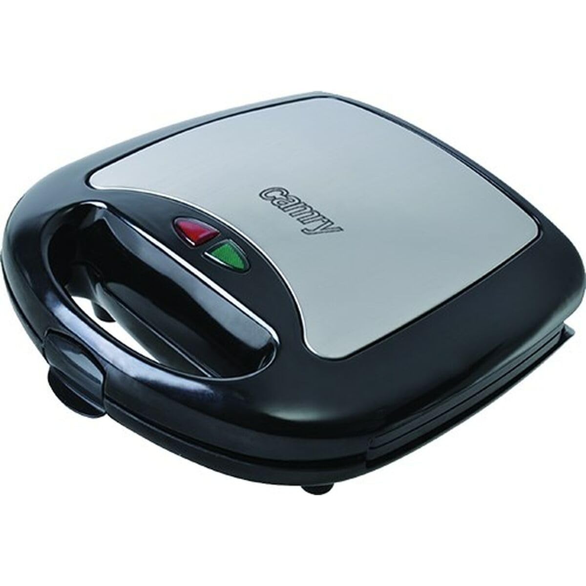 Camry CR3024 3 in 1 Sandwich Panini Maker, Piastre Intercambiabili, Tostapane Piastra, Waffle maker, Bistecchiera Elettrica, Grill per Carne e Pesce, Regolatore di Temperatura Automatico, 1000W