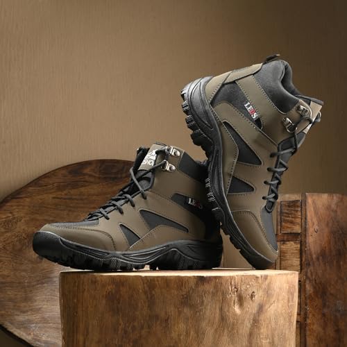 Image of Leo Men's Waterproof Non-Slip Lightweight Outdoor Mid Top Ankle Boots For Men Boots For Men