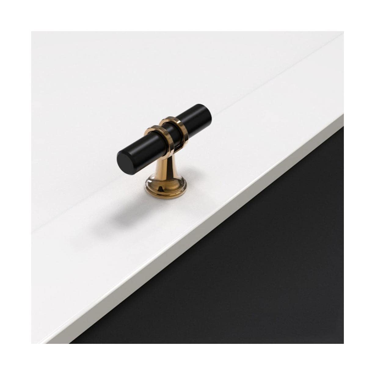 Poignée de porte minimaliste haut de gamme en métal mat pour tiroir chic
