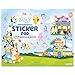 Bluey Repositionable Sticker Pad, Over 165 Removable Stickers & 5 Play Scenes, Jumbo Sticker Pad, Bluey Toys for Kids Ages 3 & Up