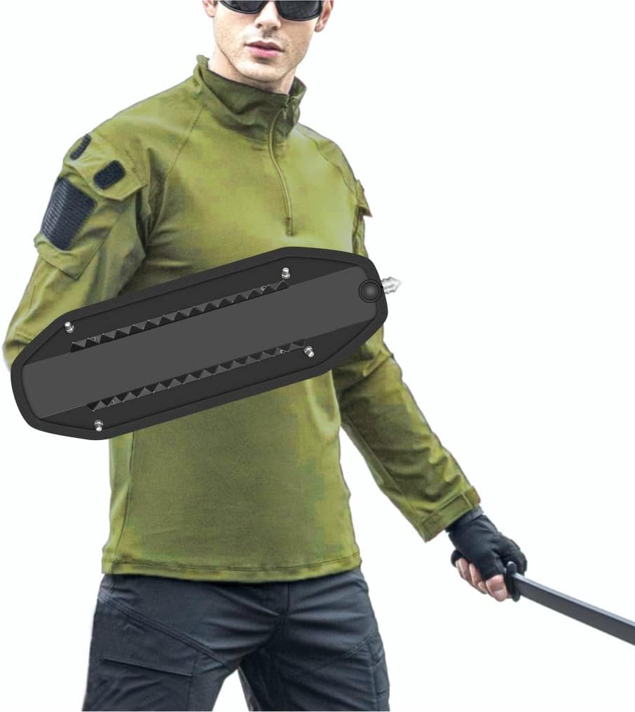 Shindn Portable Small Aluminum Alloy Arm Shield Metal Protective Shield