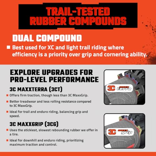 Image of Maxxis Minion DHR II 26 inchx2.3 inch Dual Compound Tubeless MTB Tire EXO Puncture Protection Bundle with Cycle Crew Tire Lever