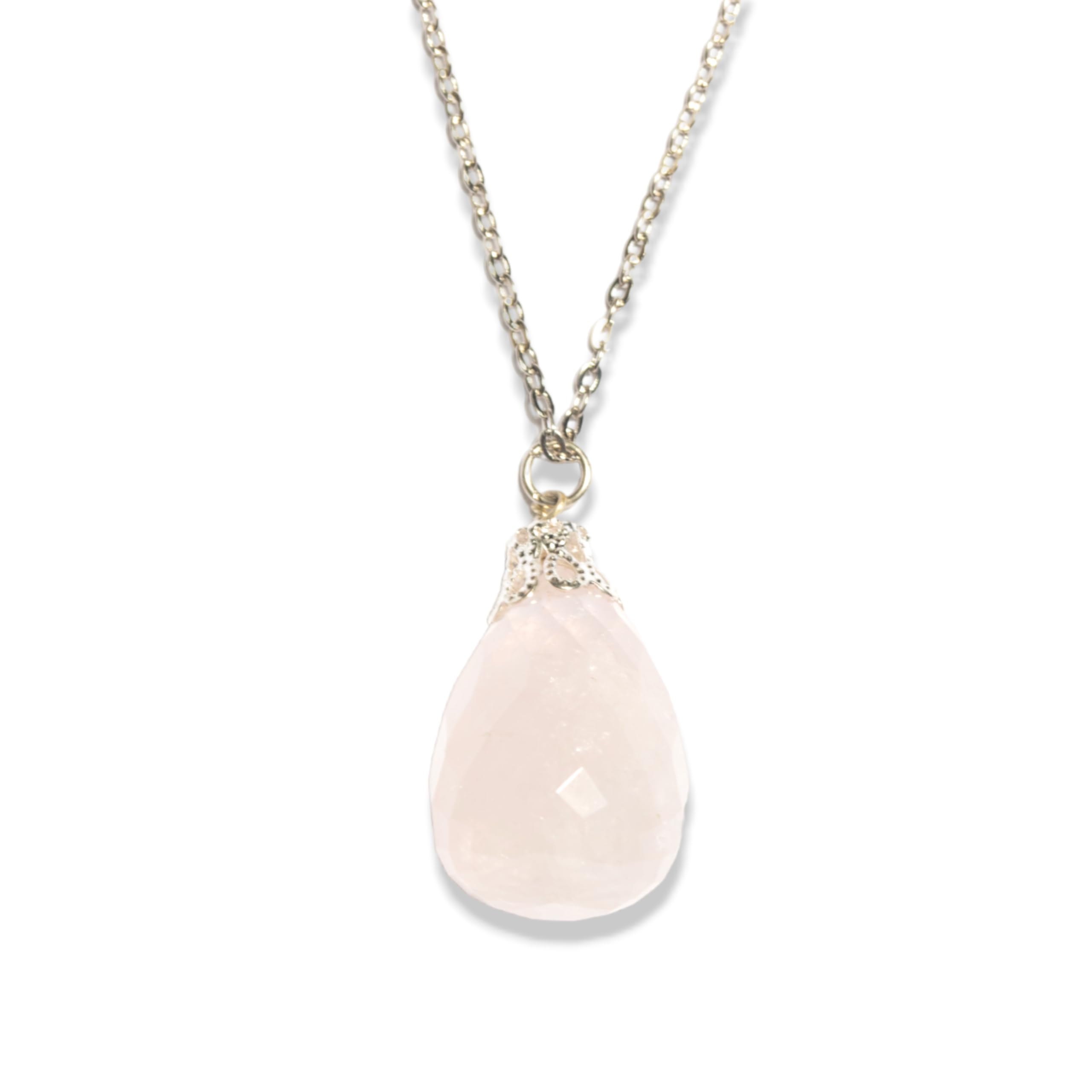Rose Quartz Cabochon Pendant For Women-image-36