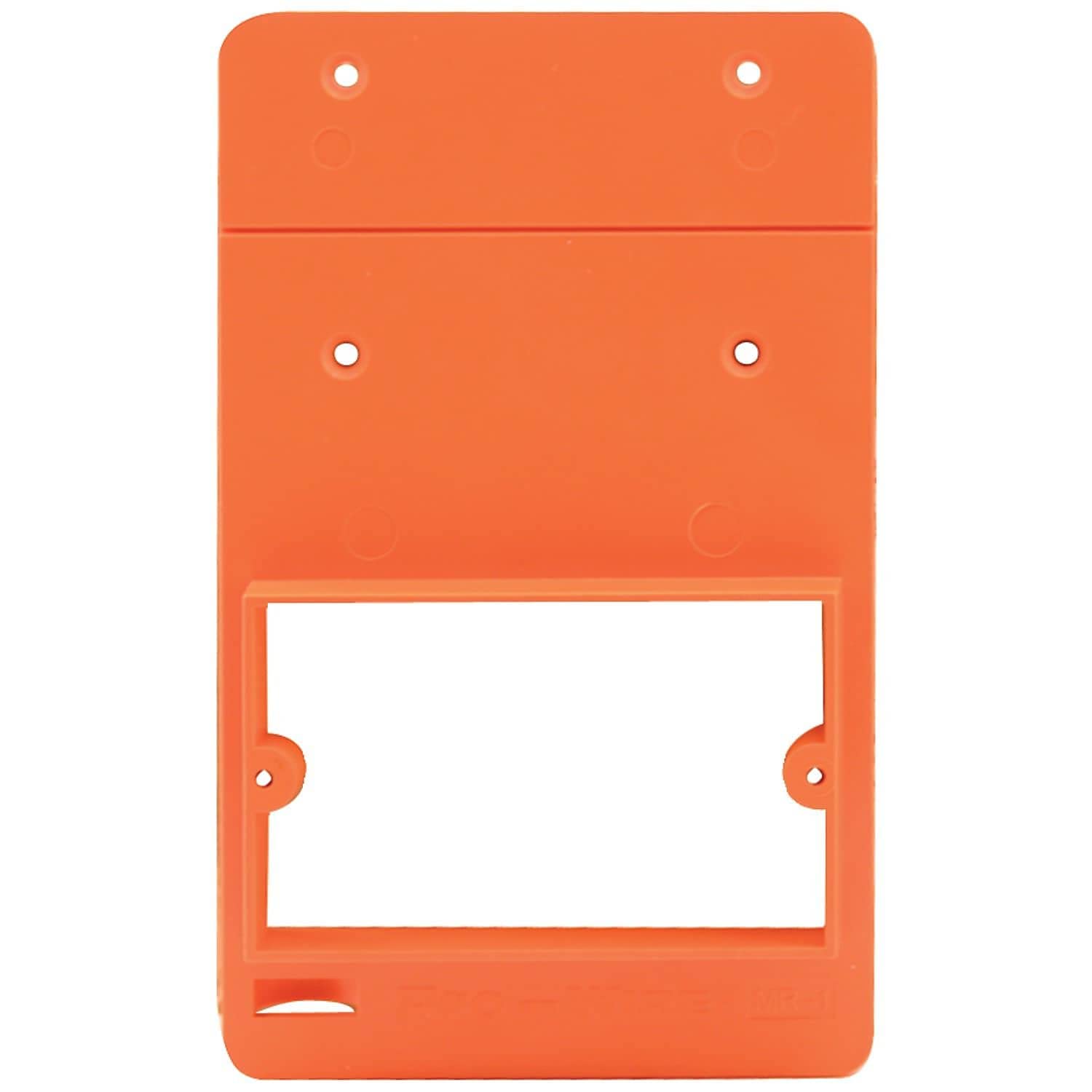 Pro Wire 1 Box Buddy Combination Speaker Locator & Single-Gang Mudring, Orange