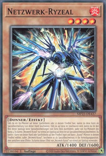 Netzwerk-Ryzeal MP25-DE437 Common Deutsch Boosterfrisch 1. Auflage - 2025 Mega-Pack Tin - mit ReCollectibles-Versandschutz - für Yu-Gi-Oh!