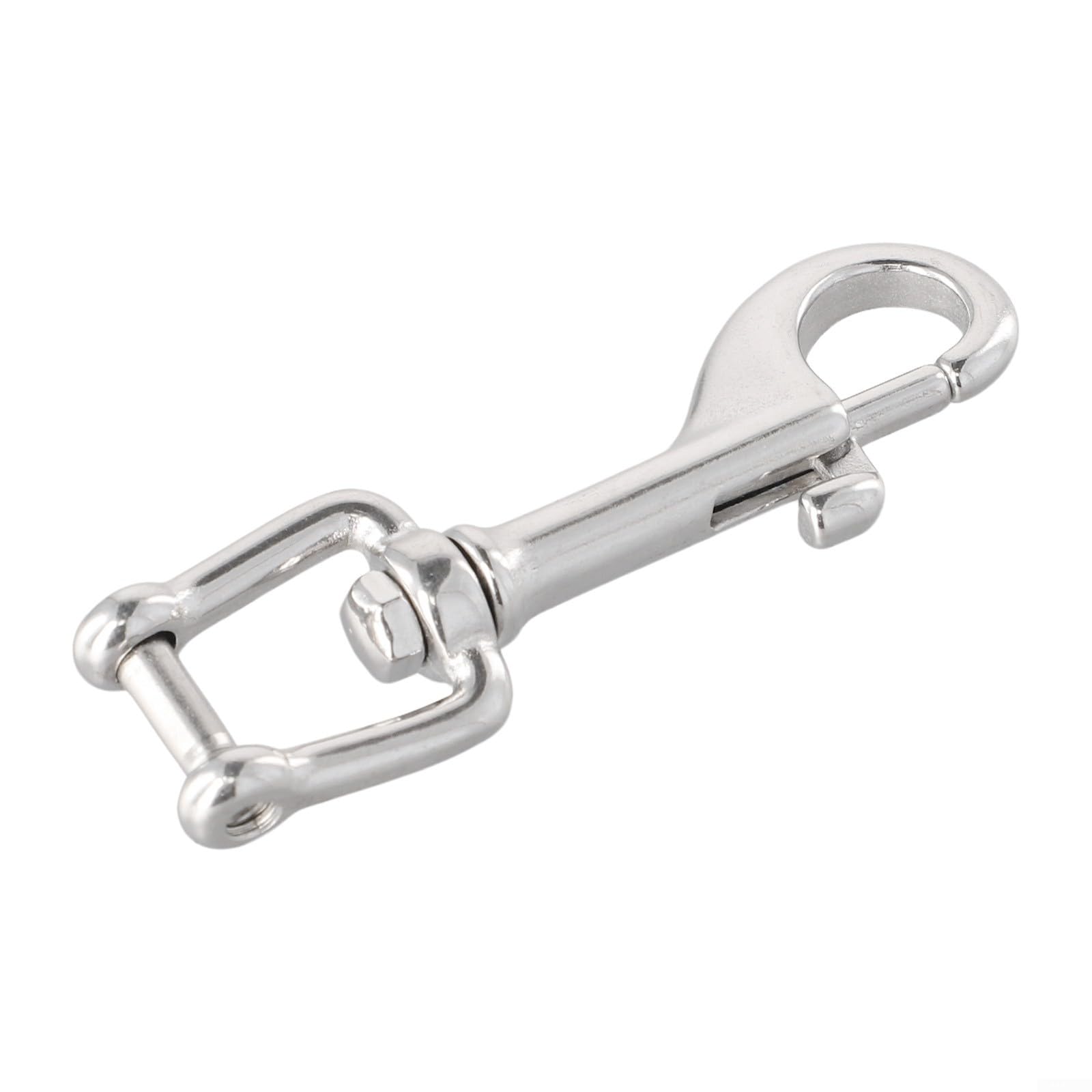 Heavy Duty Stainless Steel Shackle Bolt Snap Hook for Yacht Scuba Diving Boat Marine Equipment Underwater Gear Outdoor Water Sports Accessory Rust-Free Threaded Connection(85mm)