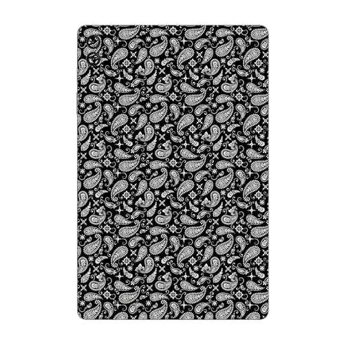 Image of Capes Tablet Skins Compatible with Samsung Galaxy Tab S9 FE Plus | Ultra-Thin Protective Film | Anti-Scratch Vinyl Decal Skin | Not Case /Cover (Black Paisley, Back Skin)