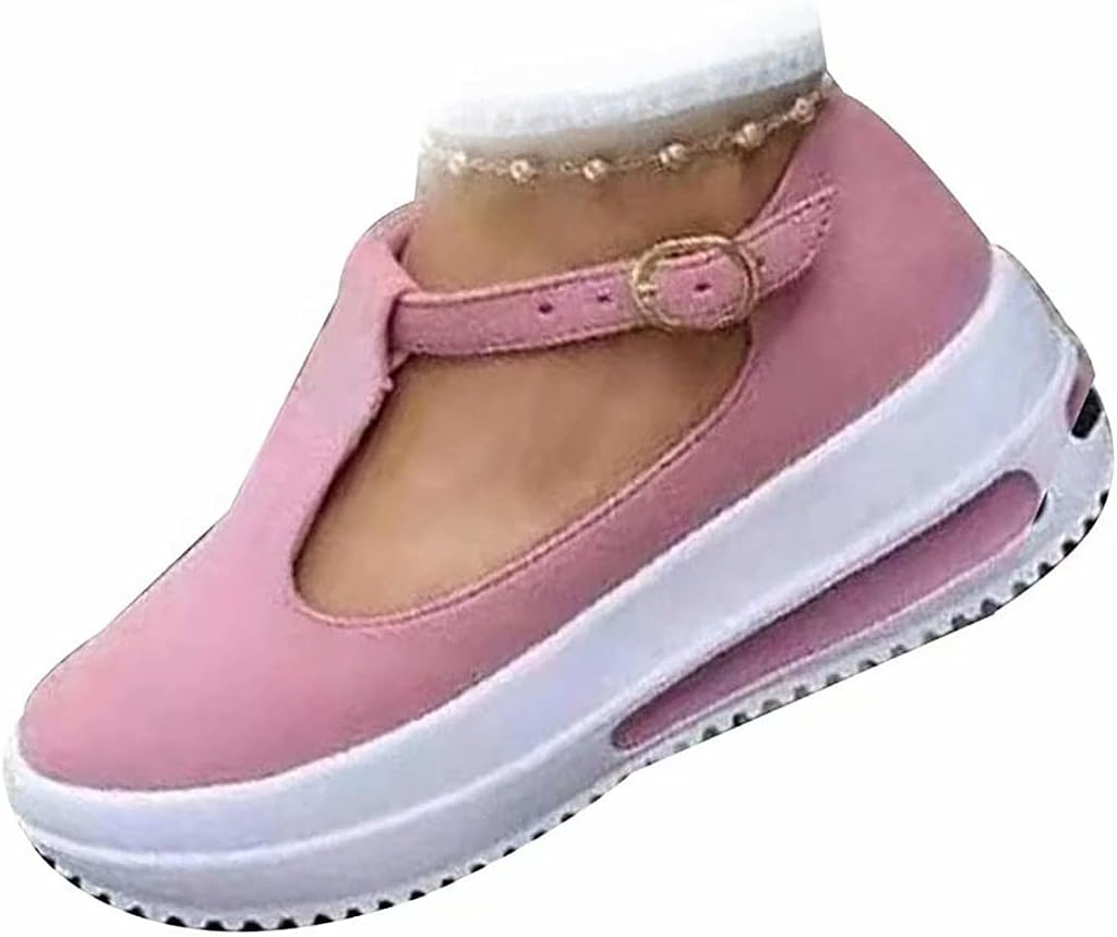 Womens Platform Sandals,Gladiator Wedge Sandals Bohe Shoes Summer Buckle Strap Sandals Outdoor Sports Shoes Mid Heel Ankle Strap Summer Beach Athletic Wedge Sandals Sneakers