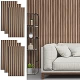 Hopeholic 吸音材 壁 木製 防音材 防音パネル【80×32.5cm/6枚】ウッドパネル 賃貸 吸音パネル 簡単 貼る 施工面積1.56㎡ 吸音ボード 室内装飾 DIY 騒音対策 遮音 インテリア おしゃれ シンプル 6枚セット クルミ色