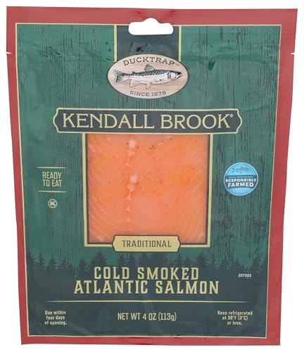 Ducktrap, Kendall Brook Cold Smoked Salmon, 4 Ounce