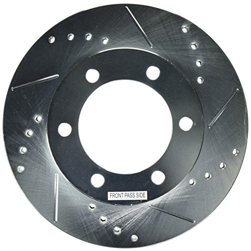 Image of PowerStop Evolution Front Brake Rotors for INFINITI QX4 1997-03 | Nissan Pathfinder 1999-04 - Drilled & Slotted Performance Disc Rotors Upgrade, JBR917XPR