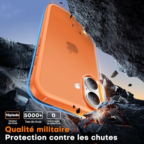 Coque antichoc iPhone 17 TAURI pour éviter les bris d'écran